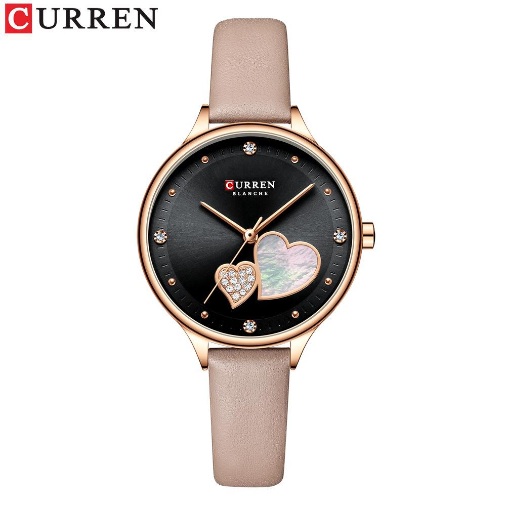 CURREN 9102 91089095 Women's Watch Waterproof Quartz Watch Leisure Simple Belt Wristwatch for Ladies Best Gift Girlfriend