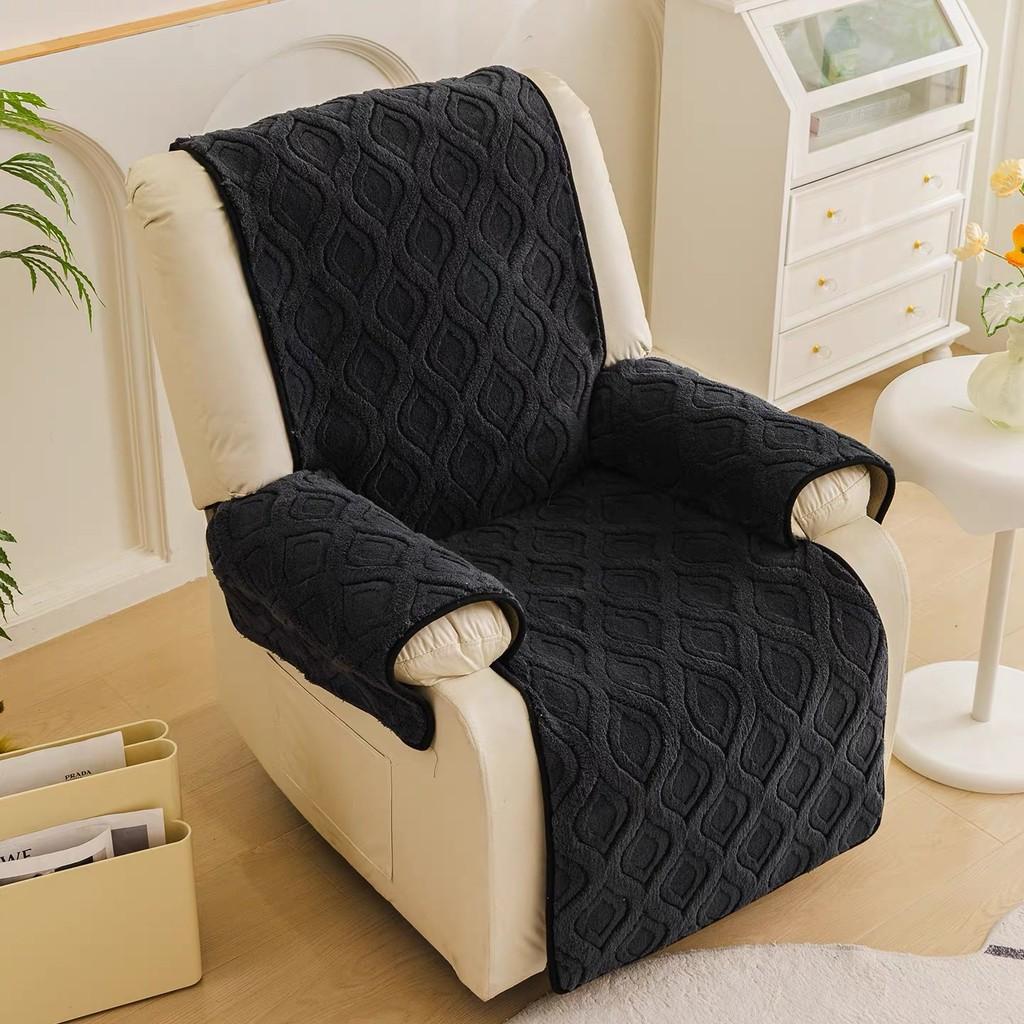 Einfarbige Einzelsofa-Couch-Kissen Rutschfest Katzenkratzfest Staubdicht Funktion Elektrischer Stuhl Sitzbezug Heimdekoration 1Pcs 55x190cm