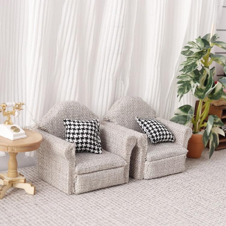 Dollhouses Plush Miniature Sofa Furniture For Toyhouses Jewelry Box Design Safe Childrens Play