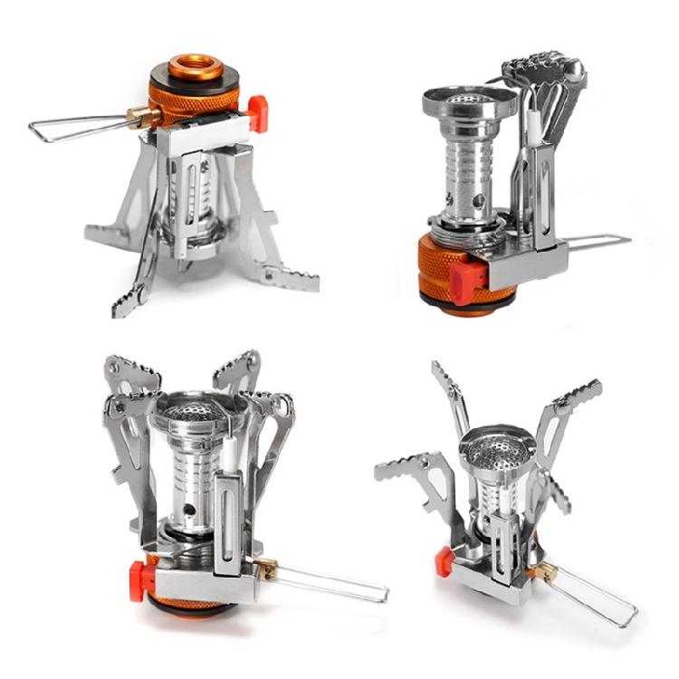 Outdoor Gas Cooker Stove Head with Folding Cookware Rest for Boiling Water, Making Coffee, and Heating Camp Meals Outdoors