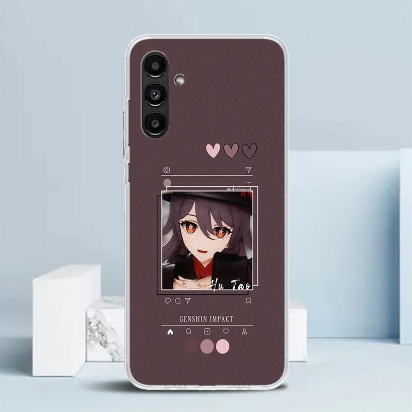 Genshin Impact Cartoon Phone Case For Samsung Galaxy A17 A37 A57 A16 A15 A14 A13 A56 A55 A54 A53 A36 A35 A34 A33 A26 A25 A24 A23