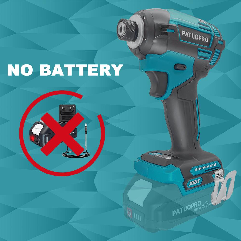 1/4 inch Brushless Electric Impact Screwdriver 4-Speed Cordless Compact Screwdriver Handheld Power Tool For Makita 18V Battery
