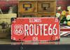 MT Evocon Route 66 Series Tin Set of 6 License Plates Signs,