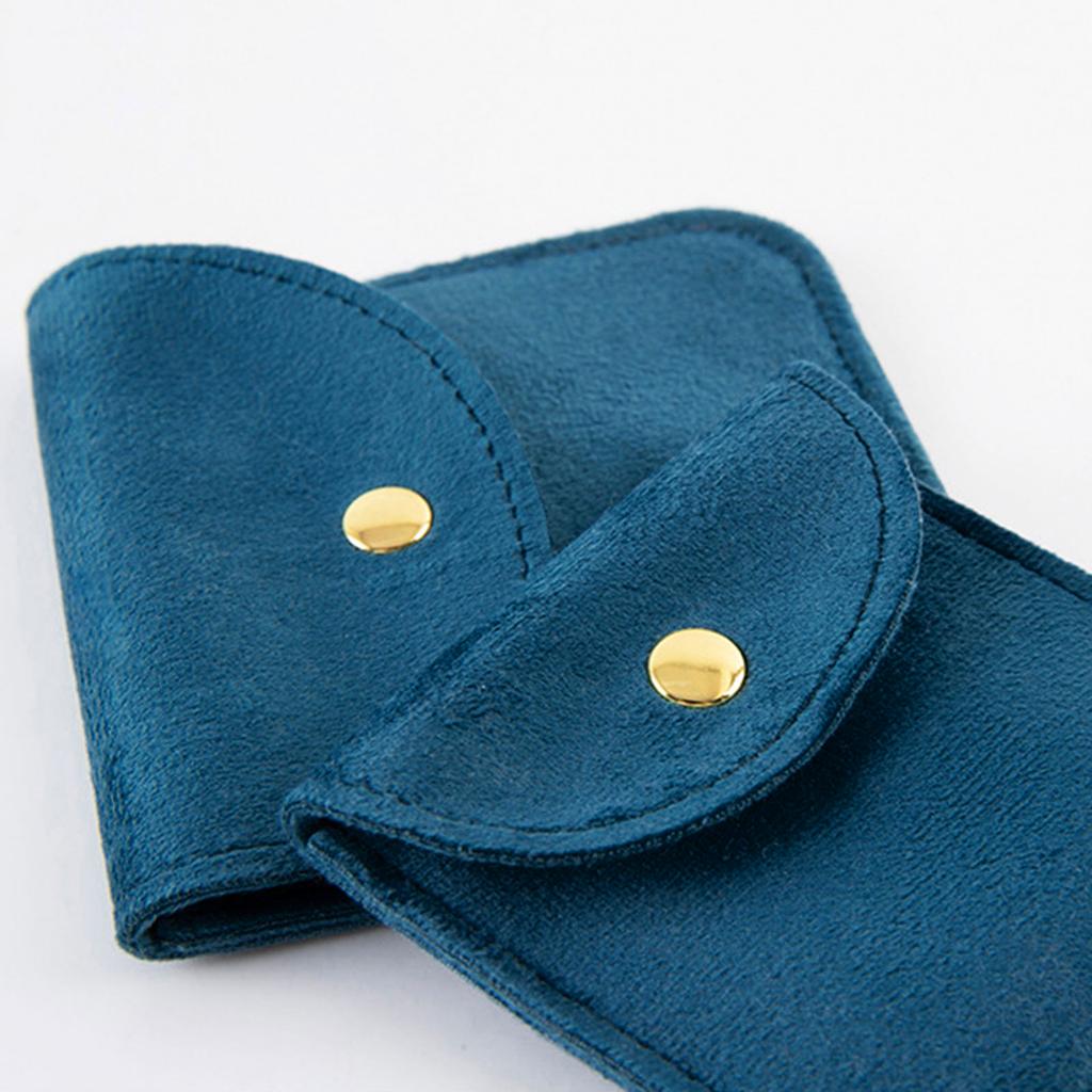 Stylish Flannel Jewelry Storage Pouch Contemporary Jewelry Packaging Bag Handy Storage Container for Jewelry Collector