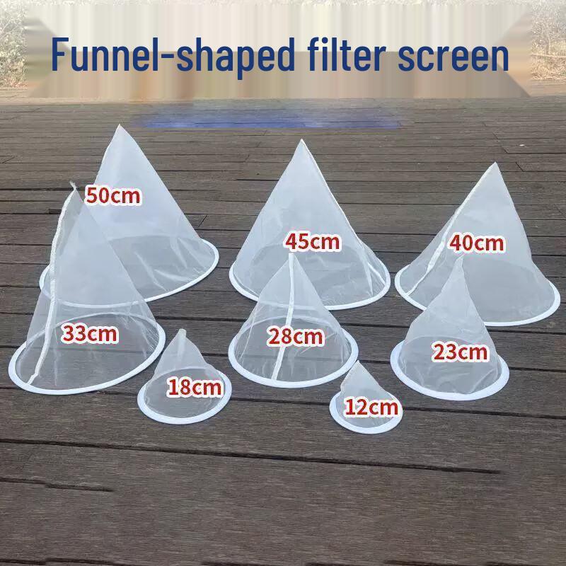 HUIWEN Conical Nylon Strainer Funnel