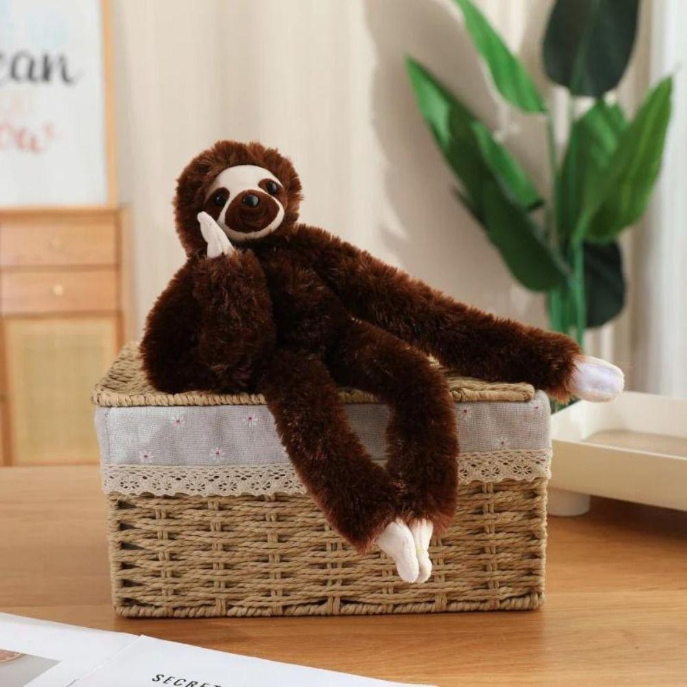 Long Arm Monkey Plush Toy Realistice Orangutan Plush Doll Large Plush Monkey Doll Room Decor