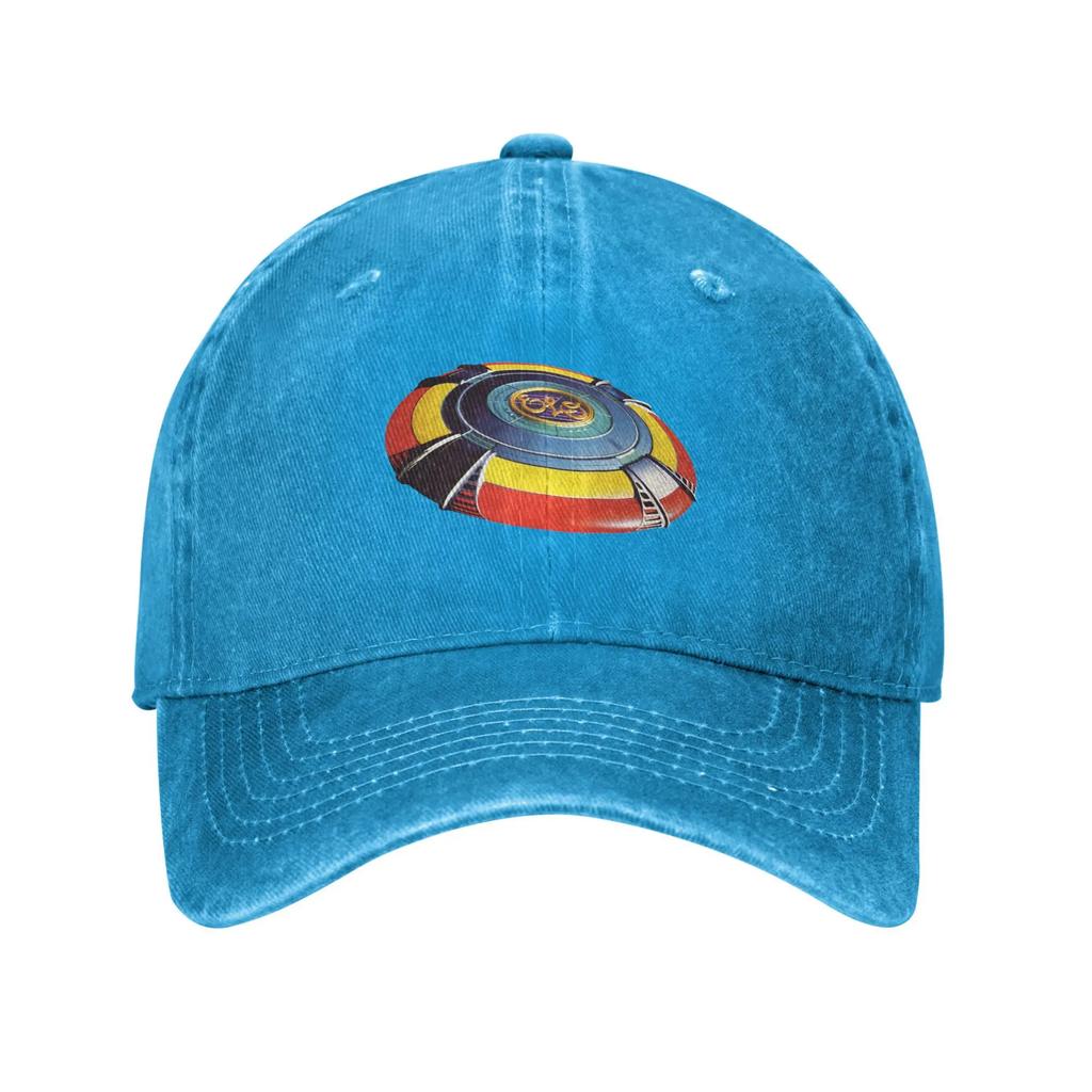 ELO Electric Light Orchestra Baseball Caps Vintage Distressed Cotton Band Tour Headwear Unisex Outdoor Activities Adjustable Hat
