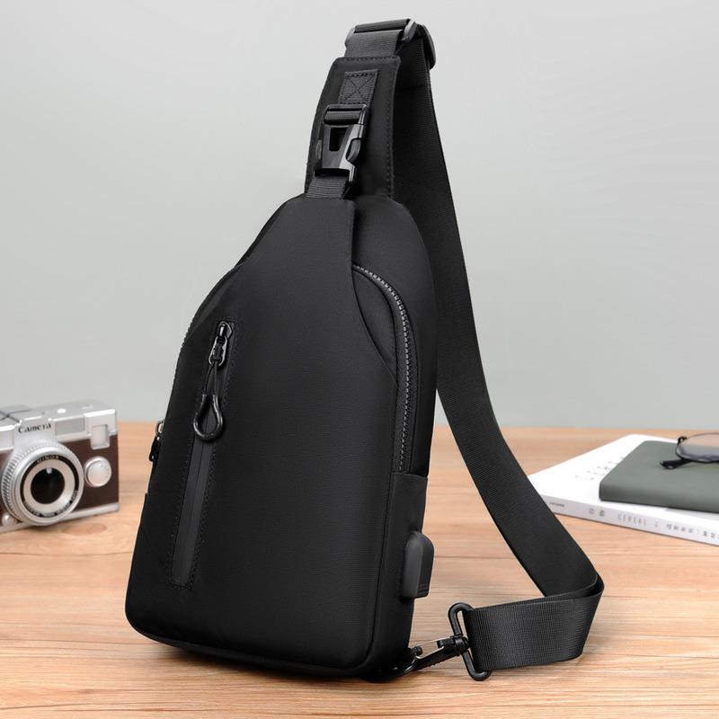 Breast bag Men's messenger bag Casual Oxford cloth bag Backpack shoulder bag Men's bag Chest bag Tide bag