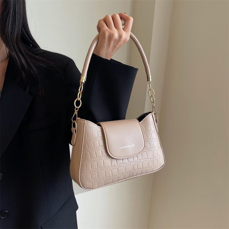 

Модная женская сумка через плечо, сумка подмышкой, новая универсальная однотонная стильная сумка-седло