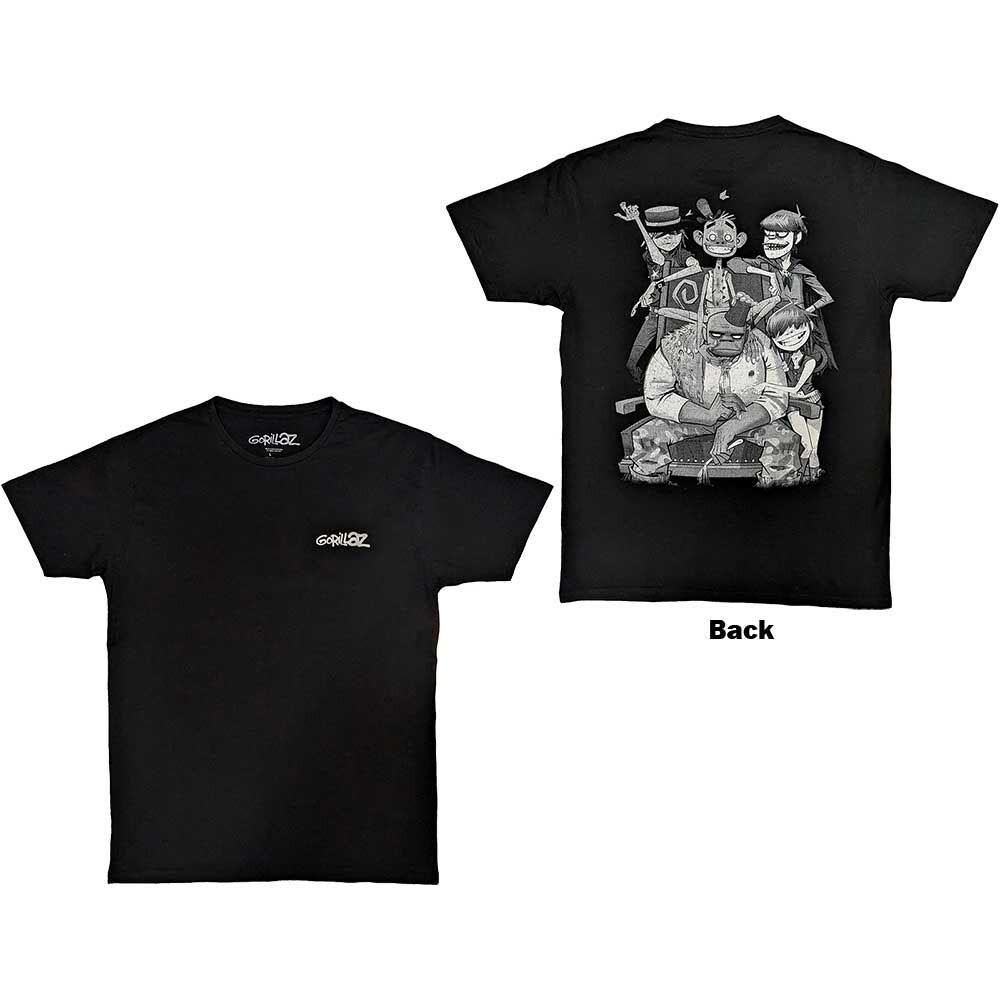 Gorillaz - Pocket Spray - George Group - Black t-shirt S
