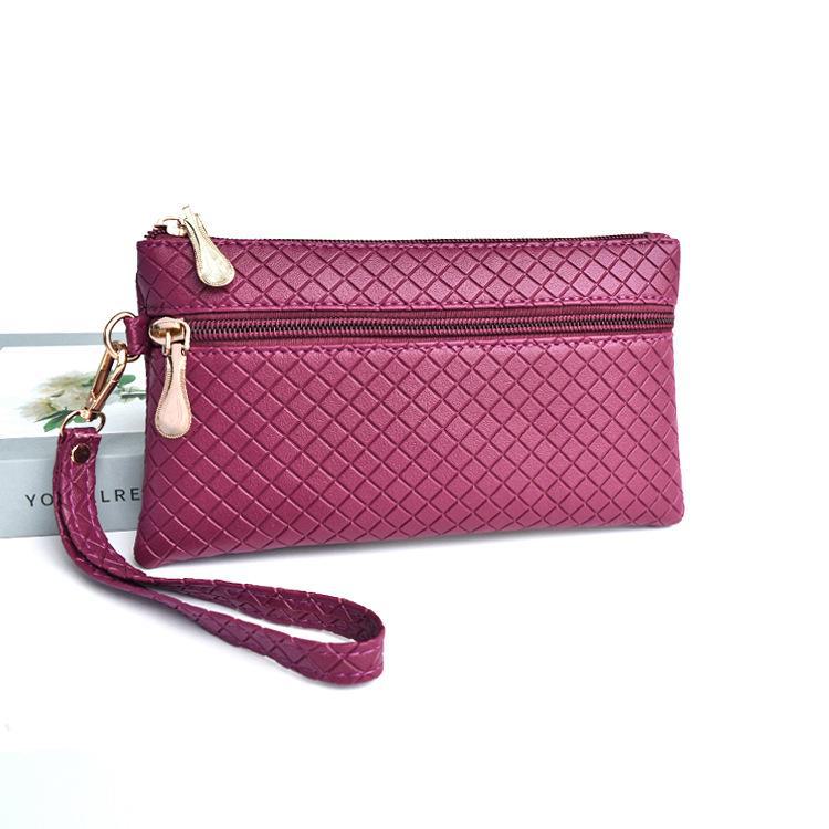 Elegante Dames Handtas met Diamantreliëf - Compacte, Alles-passende Mobiele Telefoontas voor Moeders van Middelbare en Oudere Leeftijd.