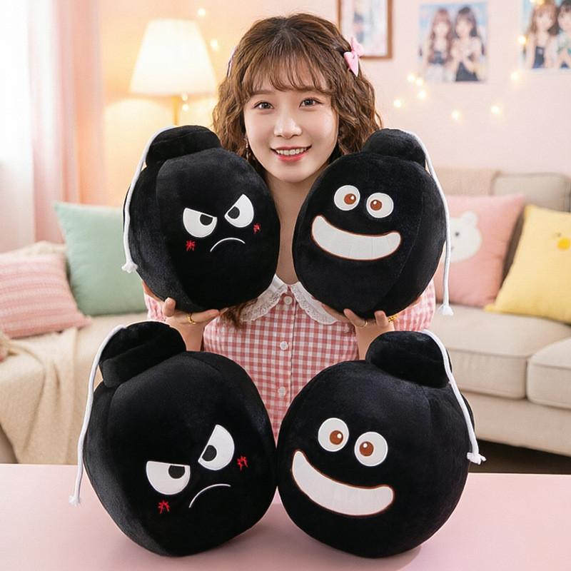 Cartoon Explosive Bomb Plush Pillow With Demon And Smiling Designs For Fun Photo Props And Gifts