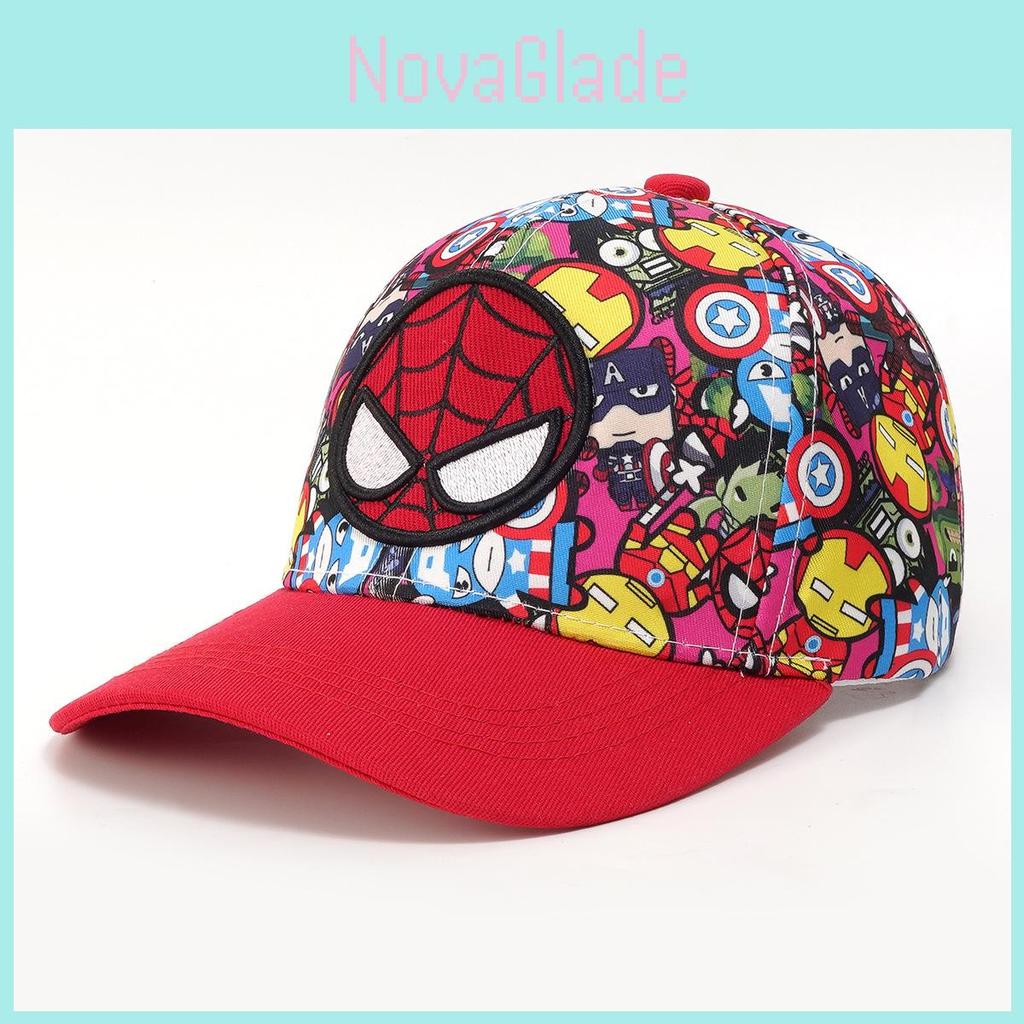 Spider Man Childrens Embroidered Baseball Cap With Sun Protection And Breathable Cotton For Spring Autumn Seasons
