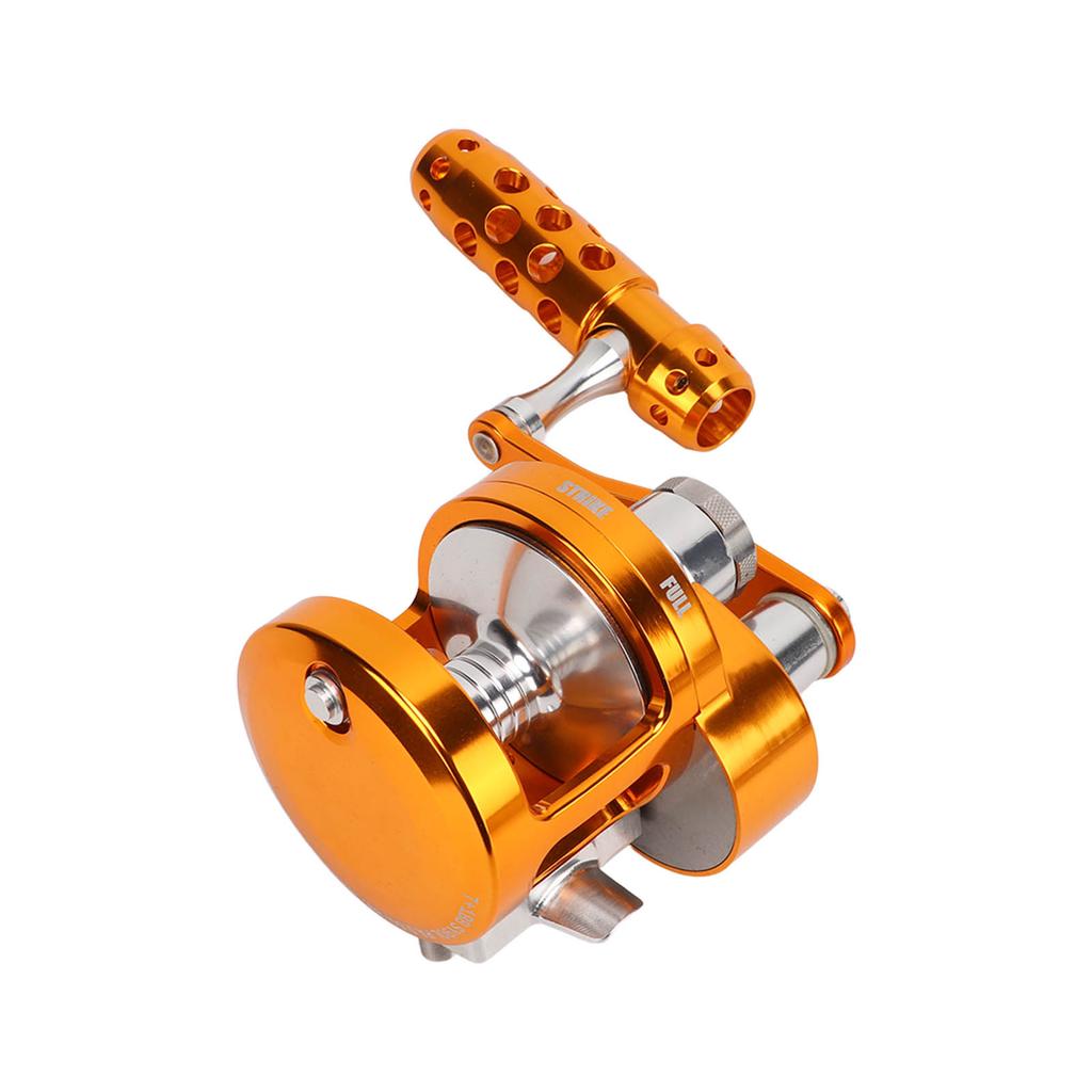 Aluminum Alloy Trolling Fishing Reel Offshore Deep Sea Fishing Reel Single Speed Baitcasting Fishing ReelSY90L Left Hand