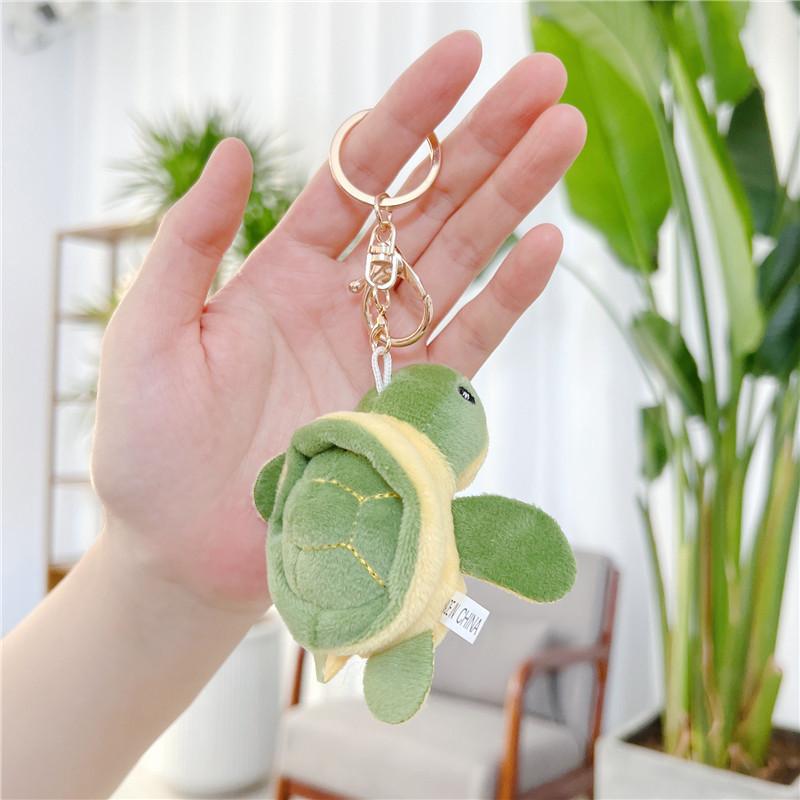 

Cute Little Turtle Plush Toy Turtle Pendant Game Small Gift Children s Doll Keychain Accessories Small Doll зелёный