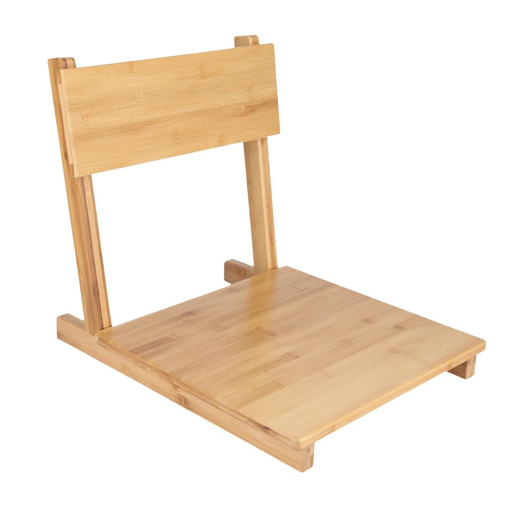 Cadeira Tatami Polida Suavemente Encosto Inclinável Phyllostachys Pubescens Cadeira de Quarto Japonês