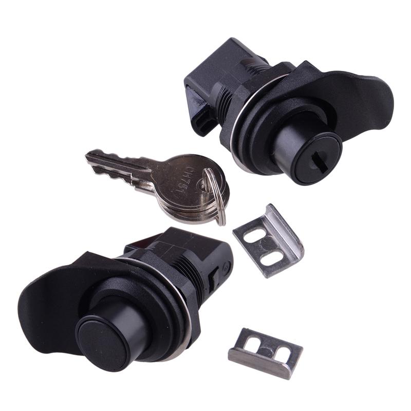 93-304 93-303 Marine Push Button Latch Lock & Non-Locking Fit For 1 Inch Mounting Hole Boat RV Door Glove Box