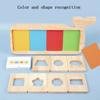 Montessori Geometry Color Separation Puzzle Wooden Toys Sensory Training Shape Matching Games Children Early Education Cognition