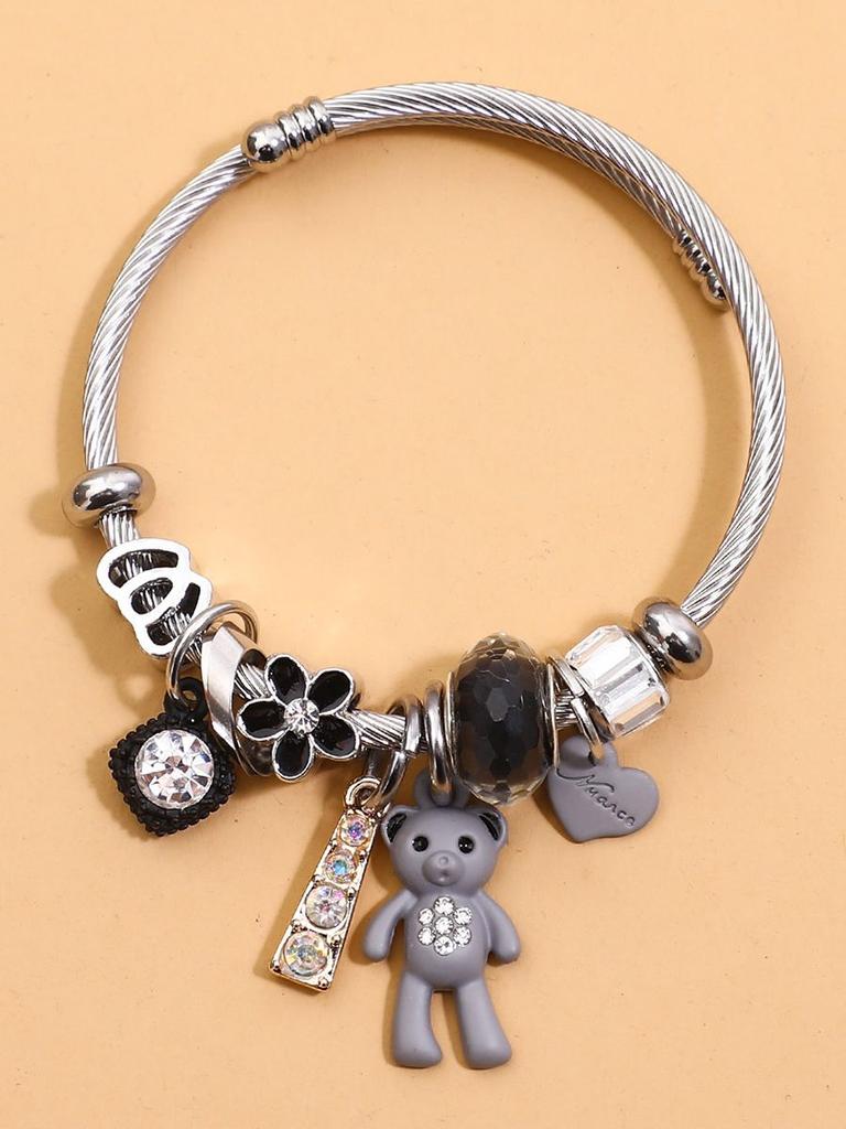 1PC Women's Fashion Multi Element Bear Bracelet, Suitable for Date, Travel, Banquet, Party, Festival Dress Gifts
