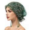 Floral Pattern Lace Headband Cap Elegant Fashion Headpiece New Embroidered Hair Cap  Daily Wear