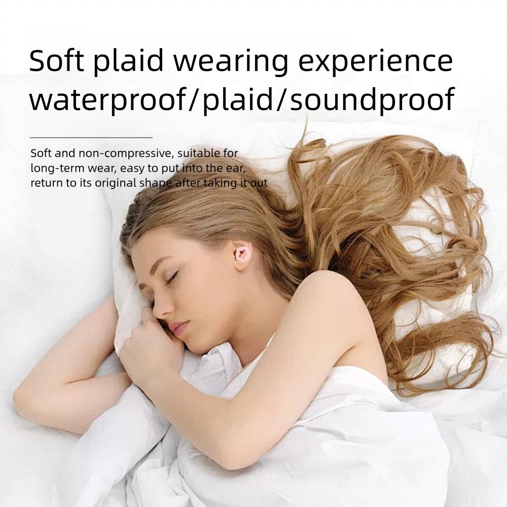 3Pairs Soft Swimming Earplugs Reusable Sleep Noise Reduction Earplug Foam Earplugs Ear Protectors