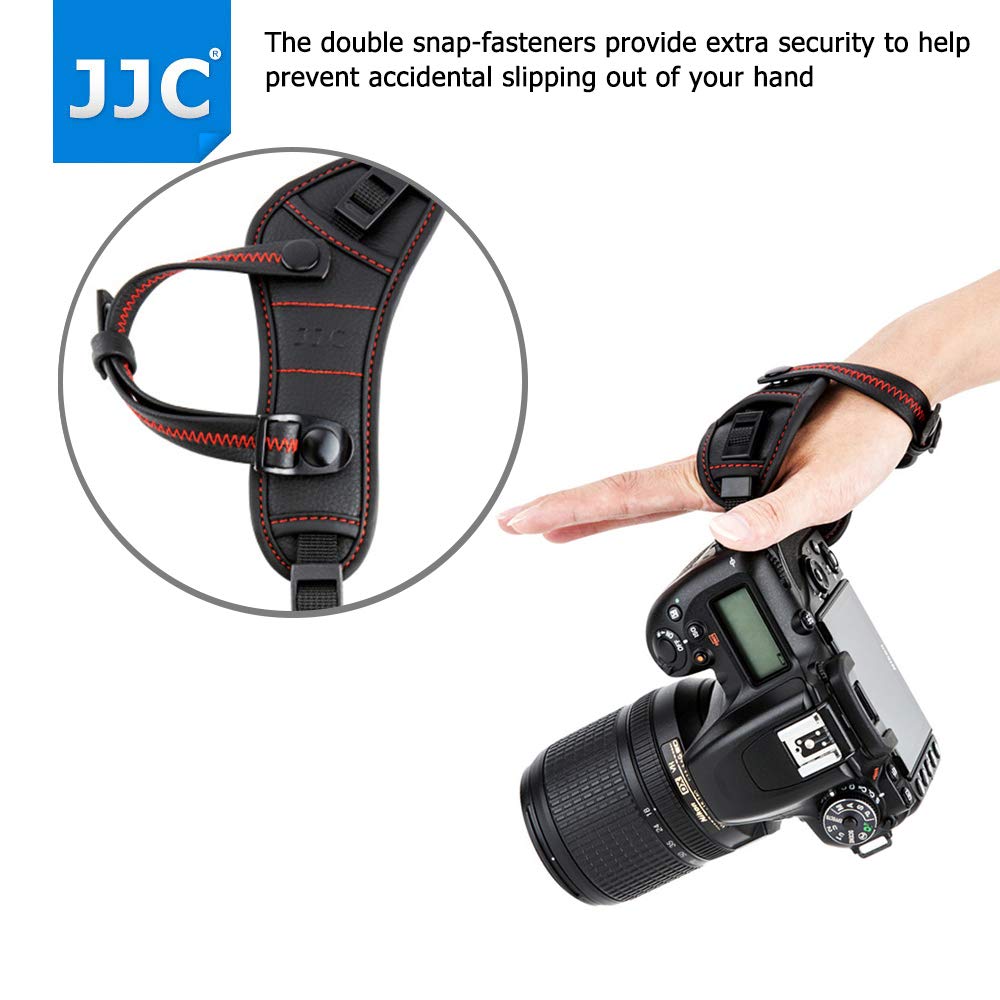 JJC SLR Camera Strap with for Canon Nikon Z50 COOLPIX Sony A7C A7M3 U-Shaped Base, Red, 6DM2, 5DM4, 80D, 9000D, Z5II, II, Z6III, Z6, Z7, P1100, R,