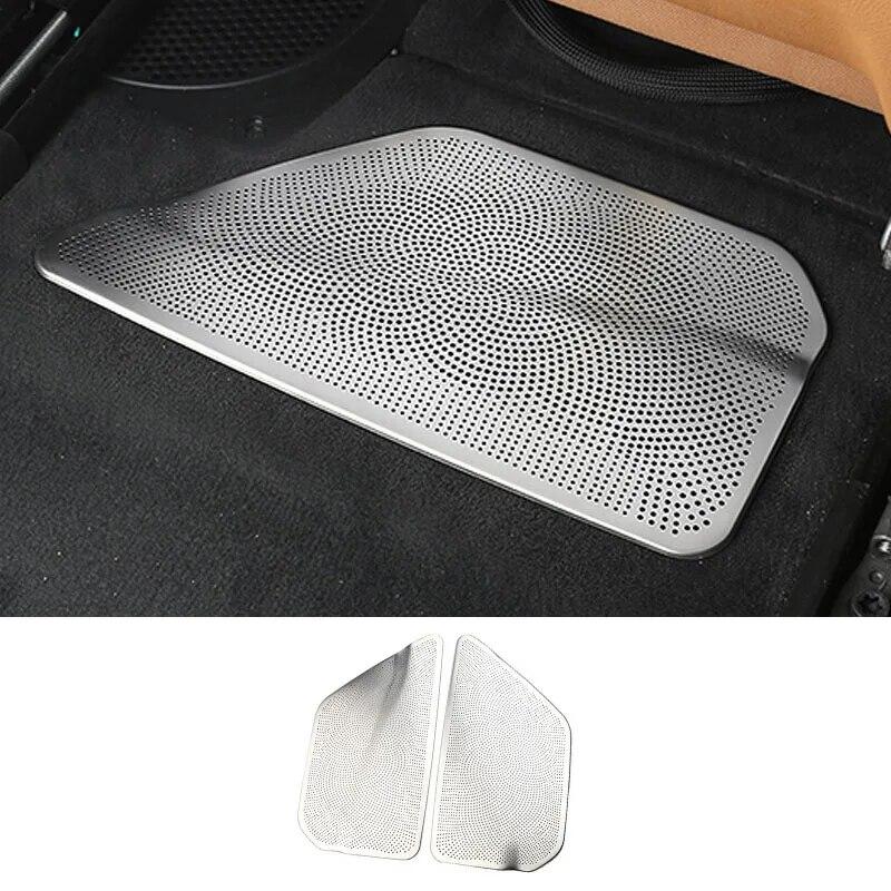 2PCS Car Under Seat Air Conditioning Outlet Dust Vent Cover Decoration Auto Interior Accessories For BMW 5 7 Series F10 G30 G11