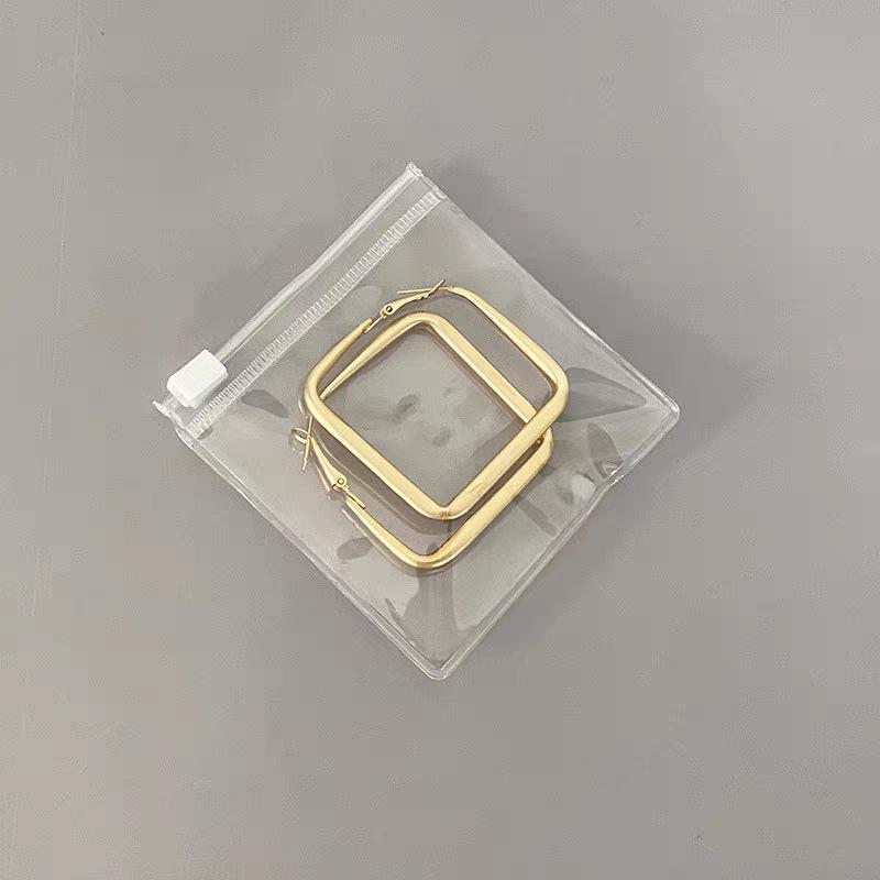 Clear PVC Zipper Bag - Small Ornament & Jewelry Self-Sealing Storage Bag Transparent; 8*8