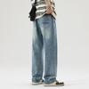 New Japanese Loose Straight High Street Retro Jeans Trousers In Spring and Summer