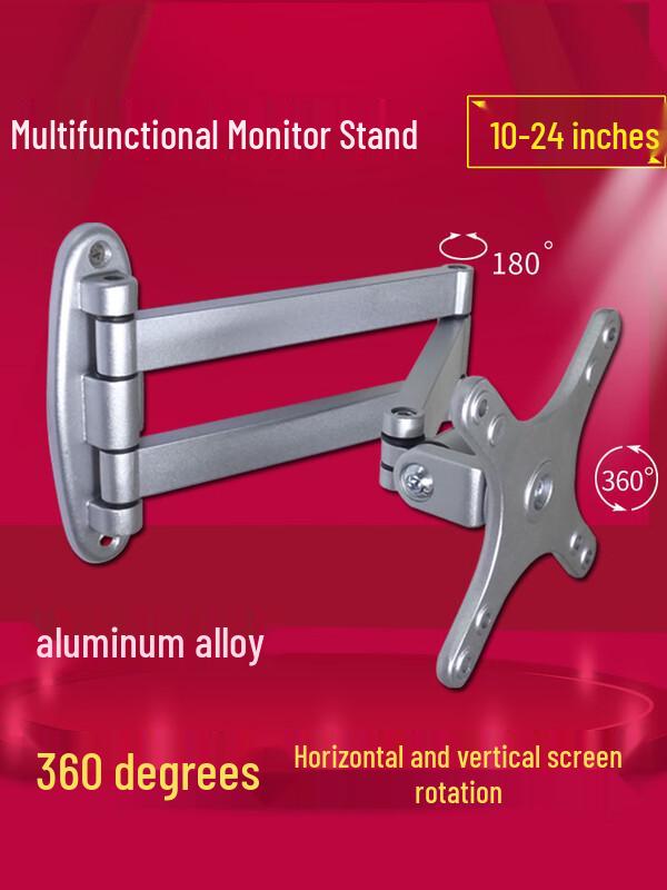 Adjustable LCD Monitor Desk Mount with Wireless Charging