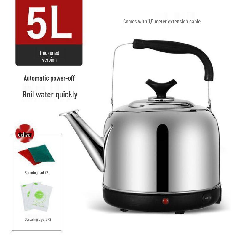 Stainless Steel 2L Electric Kettle with Auto Shut-Off & Keep Warm Feature