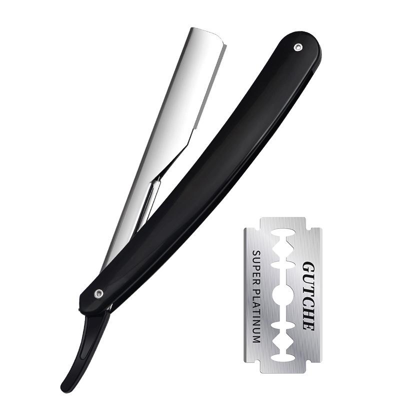 Vintage Razor Shaving Knife: Facial & Head Shaver, Hair Clipper, Beard Scraper with Replaceable Blade