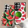 Wassermelone Sommerfrucht Weiche Handyhülle Für Samsung Galaxy S26 Ultra S25 Edge S24 FE S23 Plus S22 S21 + S20 Galvanisiert Anti-Fall Fu