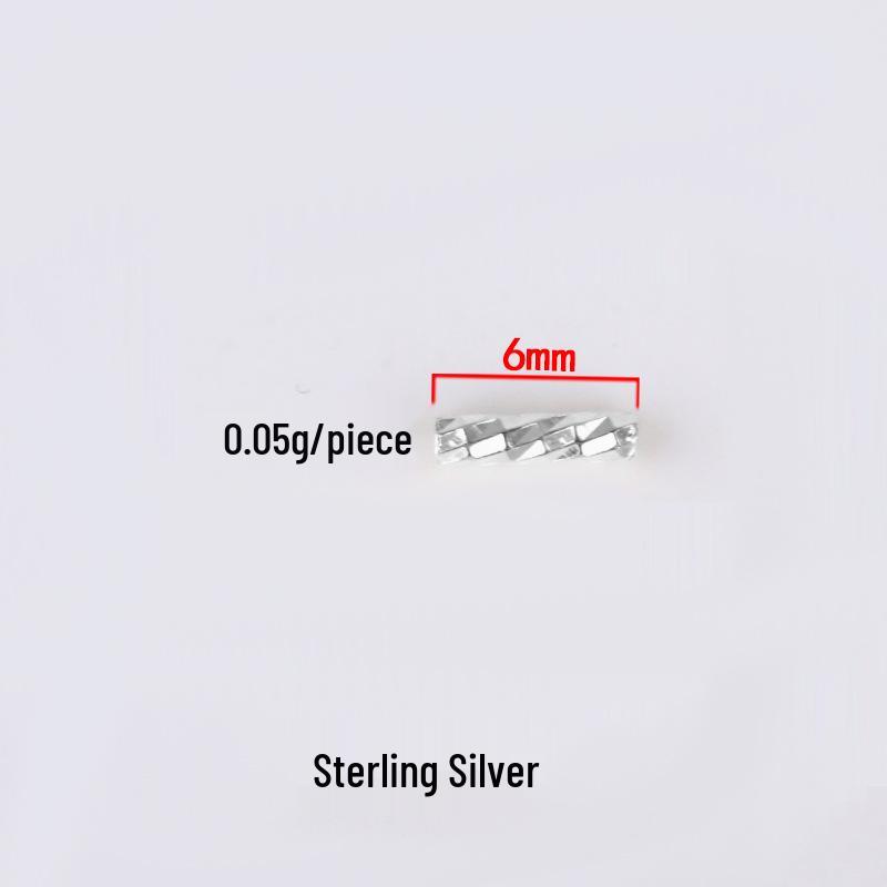 Sterling Silver S925 Pearl Bracelet with Carved Hollow Tube and Stringing Pearl Necklace Accessories.