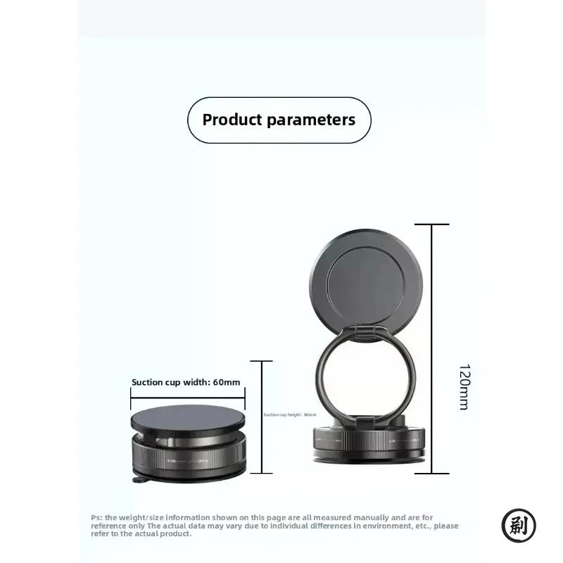 Vakuový magnetický držák telefonu, pro Magsafe přísavný držák telefonuNastavitelný otočný zámek, pro vaše auto/posilovnu/zrcadlo