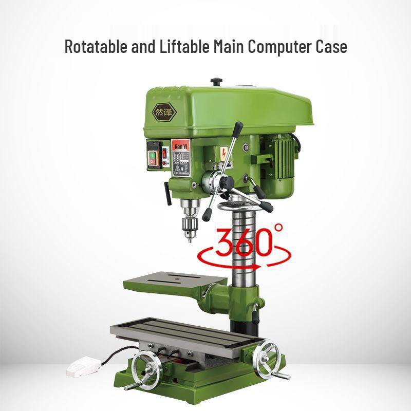 Industrial Grade Benchtop Drill Press - High Power, Precision Drilling and Tapping Machine for Household and Small Drilling Tasks