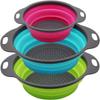 Foldable Silicone & PP Multifunctional Kitchen Drain Basket for Fruits & Vegetables