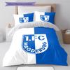 1. FC Magdeburg Pattern Bedding,Quilt Set Quilt Cover Pillowcase Home Birthday Gift (1 * duvet cover + 2 * pillowcase, without core)
