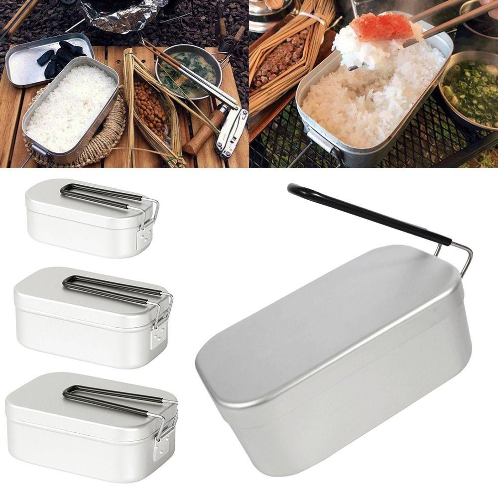 Buy Camping Outdoor Microwavable Food Containers Portable Aluminum