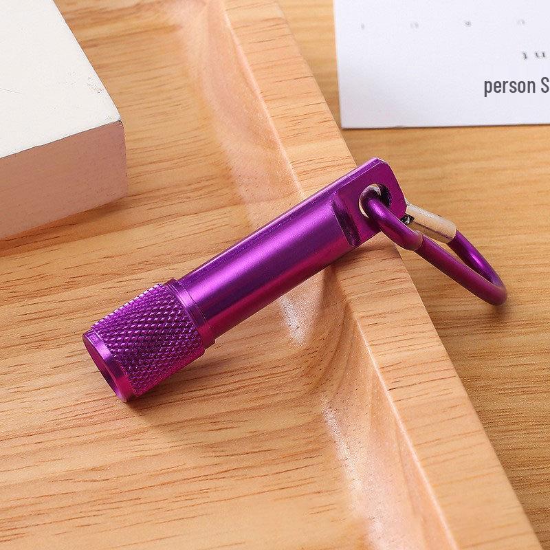 Mini LED High-Power Flashlight with Colombia Logo and Carabiner - Aluminum Alloy Gift Toy