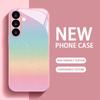 New Sparkle Powder Pattern PhoneCase Glass PhoneCase for Samsung Galaxy S26 S25 S24 S23 S22 S21 FE Ultra Plus Girls' Version