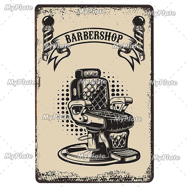 Barber Rules Metal Sign Tin Sign Vintage Decor Room Decoration Metal Plaque Man Cave Bar Sign Poster Home Decor