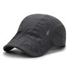 Summer Sports Mens Sun Hats Breathable Mesh Quick-drying Visor Caps Outdoor Gorro Hombre Boina Golf Hat Fashion Solid Flat Cap