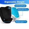 Gel-Orthopädisches Memory-Kissen,U-förmiges Sitzkissen für Home-Office Steißbein Orthopädisches Stuhlkissen,Gesundheit schützen