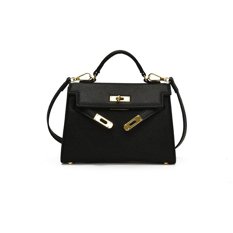 Premium bag palm pattern lock classic portable shoulder trendy women's bag