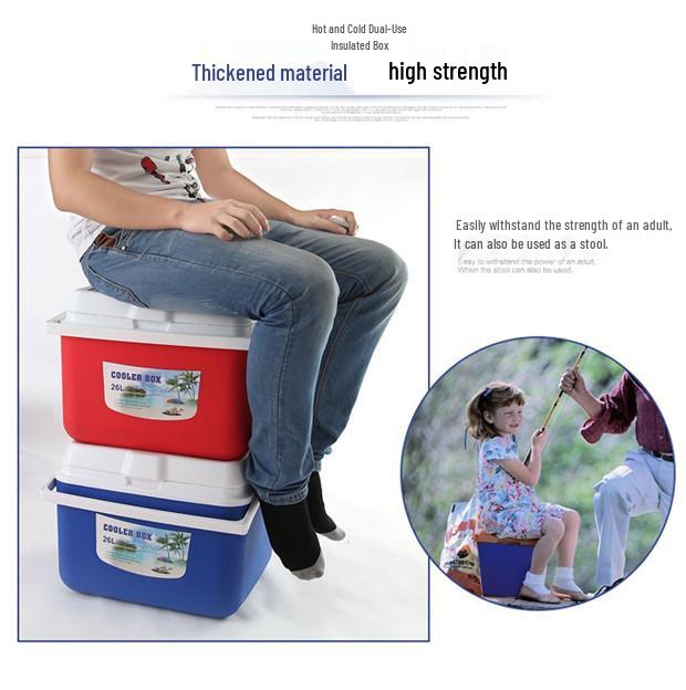 Tragbare isolierte Frischhaltebox für kleine Kühlschränke, den Außenbereich, zum Angeln und für unterwegs