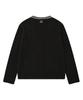 LMR Contrast Point Boucle Cardigan Black