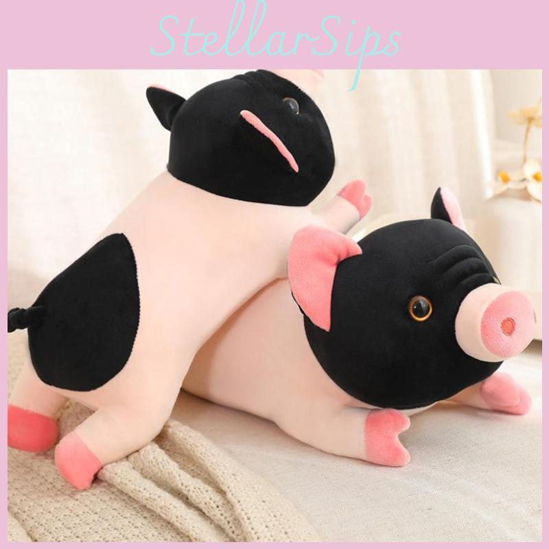 Adorable Cartoon Animal Plush Pig Pillow Soft Toy Perfect For Kids Birthday Gift