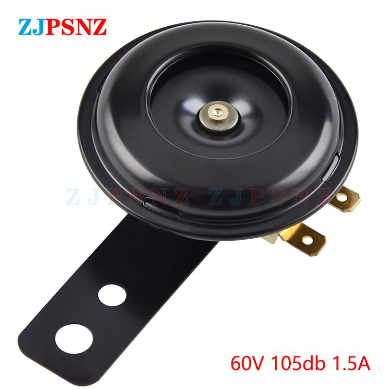 Horn 6V 12V 24V 36V 48V 60V 72V Scooter e-Bike Motorcycle Electric Horn Kit Waterproof Round Super Loud Horn Speaker 105db 110db