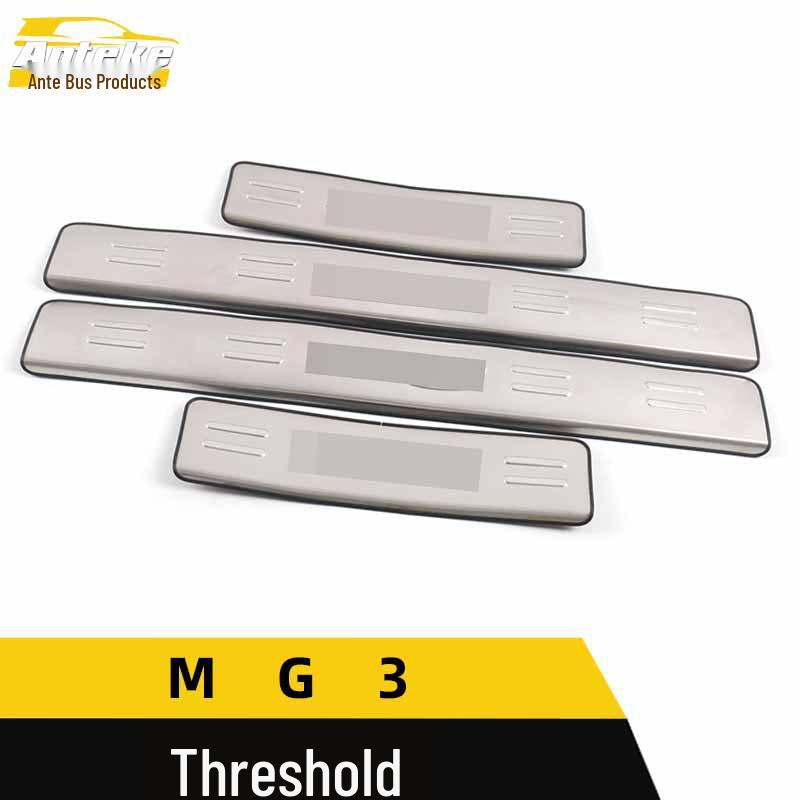 MG3 Door Sill Trim Stickers & Stainless Steel Welcome Pedal Bumper - Anti-Scratch Bright Strip
